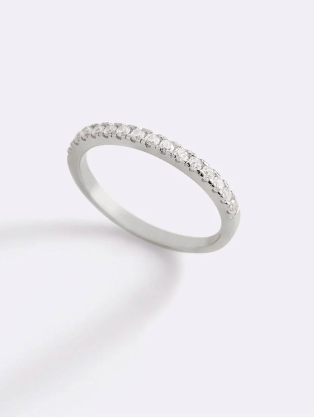 Mint & Lilly Micro Pavé Eternity Stacking Ring